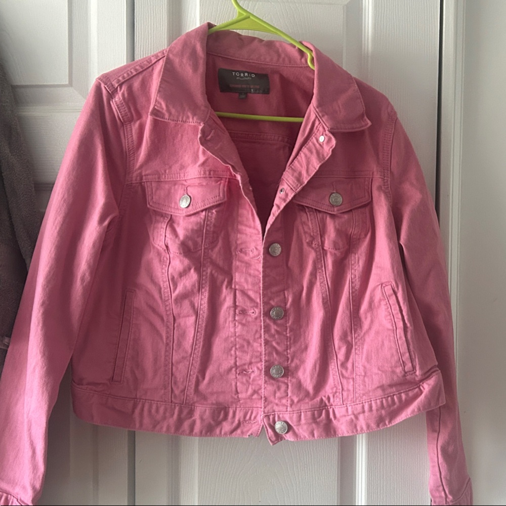 Torrid Pink Jean Jacket